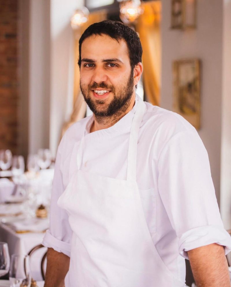 Chef Richard Cusack in the dining room at June BYOB